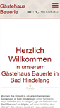 Mobile Screenshot of gaestehaus-bauerle.de